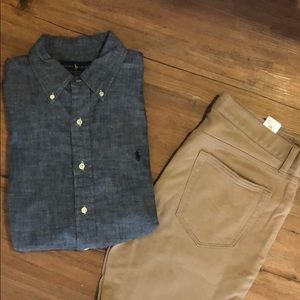 Chambray button down